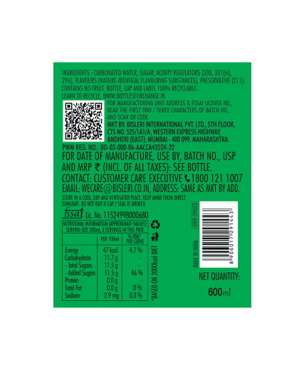 Bisleri Limonata 600 ML image number 2